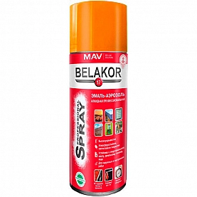 Эмаль-аэрозоль MAV Belakor 17 алкидная RAL 2008 ярко-красно-оранжевая глянцевая 520 мл