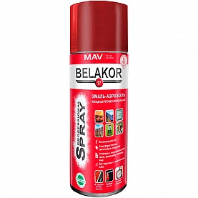 Эмаль-аэрозоль MAV Belakor 17 алкидная RAL 3005 винно-красная глянцевая 520 мл