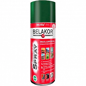 Эмаль-аэрозоль MAV Belakor 17 алкидная RAL 6005 зеленый мох глянцевая 520 мл