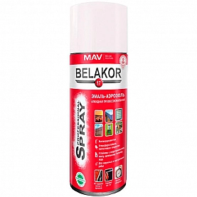 Эмаль-аэрозоль MAV Belakor 17 алкидная RAL 9003 сигнальная белая матовая 520 мл