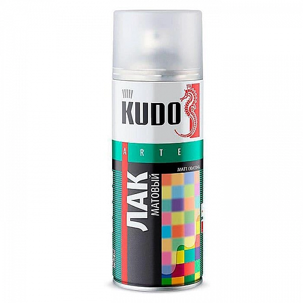 Лак аэрозольный Kudo KU-9004 универсальный матовый 520 мл