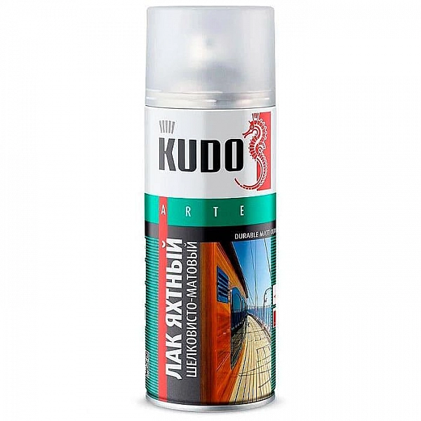 Лак универсальный Kudo KU-9005 яхтный шелковисто-матовый 520 мл