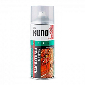 Лак-аэрозоль Kudo KU-9003 универсальный яхтный 520 мл глянцевый