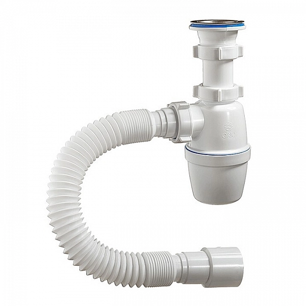 Сифон Orio А-4001 с гибкой трубой 40-40/50