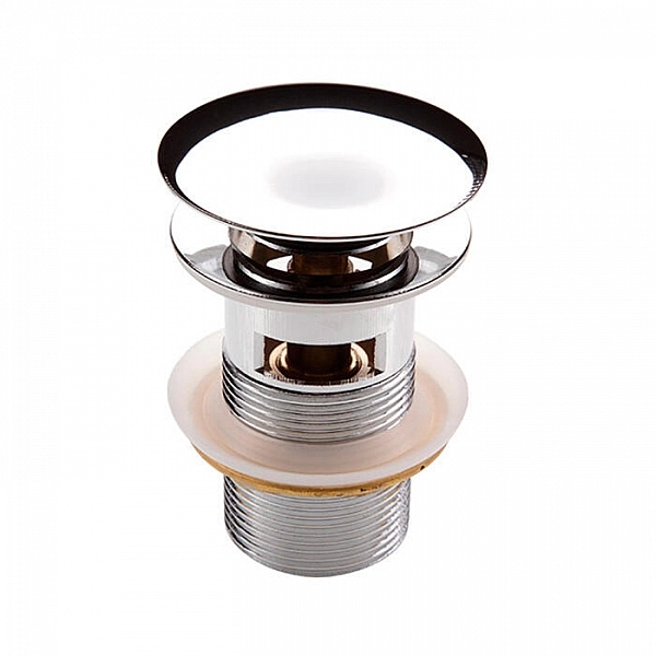 Донный клапан Deante Click-Clack NHC_010В круглая с переливом для умывальника