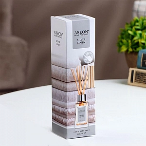 Ароматизатор воздуха Areon Home Perfume Sticks New Silver linen 150 мл. Изображение - 2
