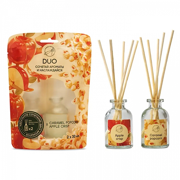 Диффузор Aroma Harmony Duo Caramel Popcorn + Apple Crisp 30 мл + 30 мл