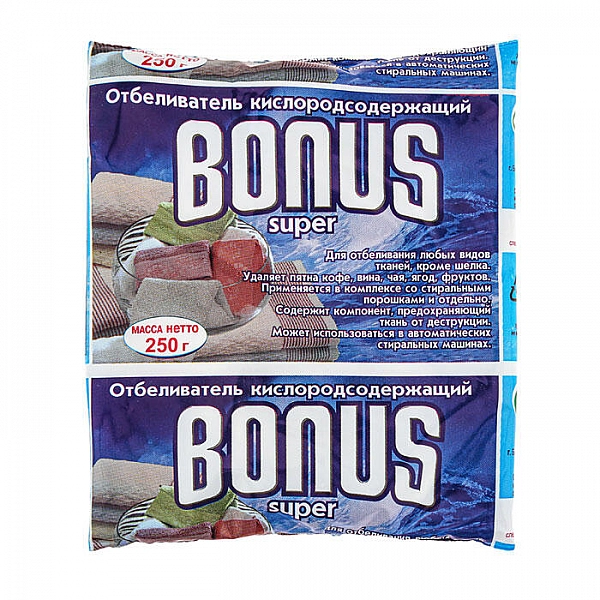 Отбеливатель кислородосодержащий Bonus Super 250 г