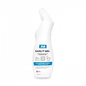 Средство для чистки и дезинфекции унитазов Avko Санлит-гель 0.75 л