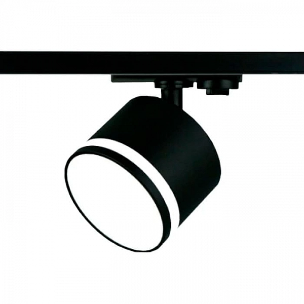 Светильник Truenergy Track 21138 под лампу GX53 с матовым кольцом металл трековый однофазный черный