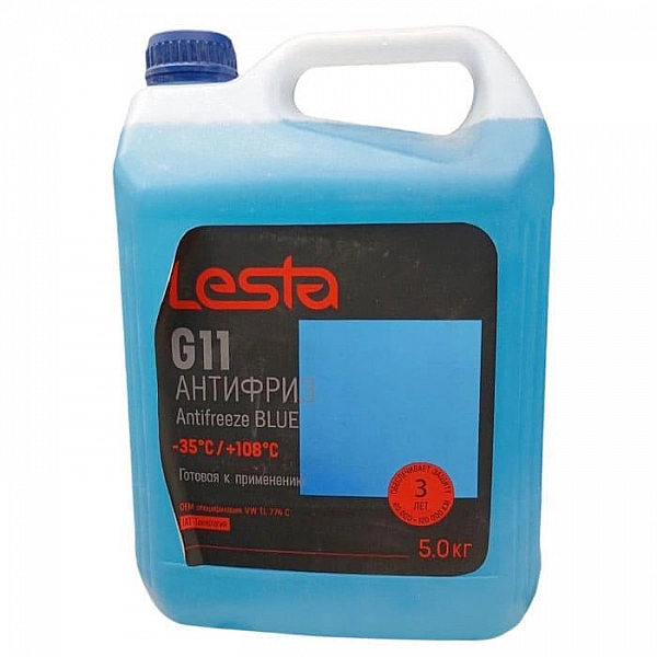 Антифриз Lesta Antifreeze Blue G11-35°C 5 кг