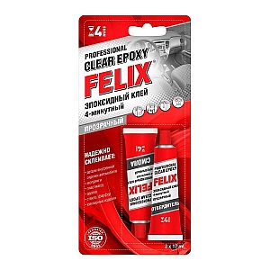 Профессиональный эпоксидный клей Felix 411040064 прозрачный 2*17 мл