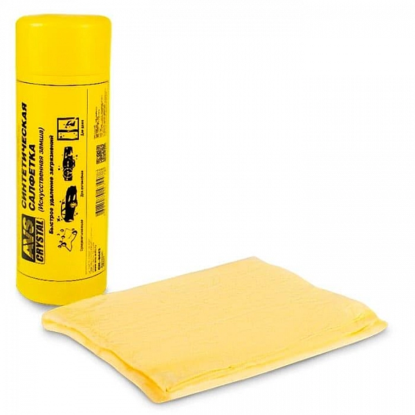 Салфетка из искусственной замши AVS CH-6443 в тубусе 64*43 см