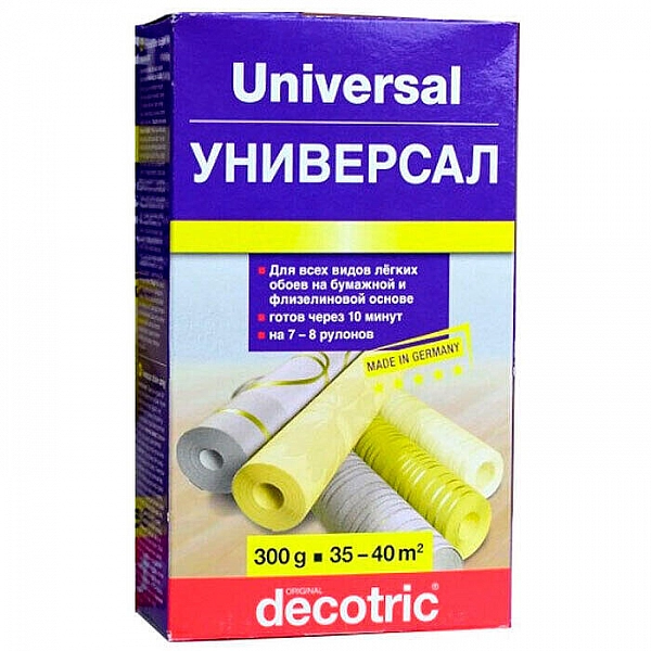 Клей обойный Decotric Универсальный 0.3 кг