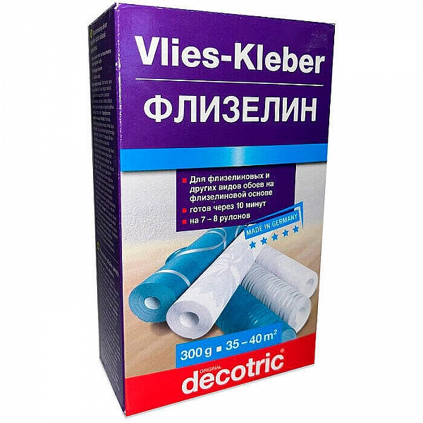 Клей обойный Decotric Флизелиновый 0.3 кг