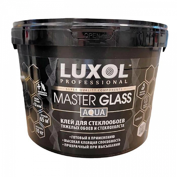 Клей для стеклообоев Luxol Master Glass Aqua 10 кг