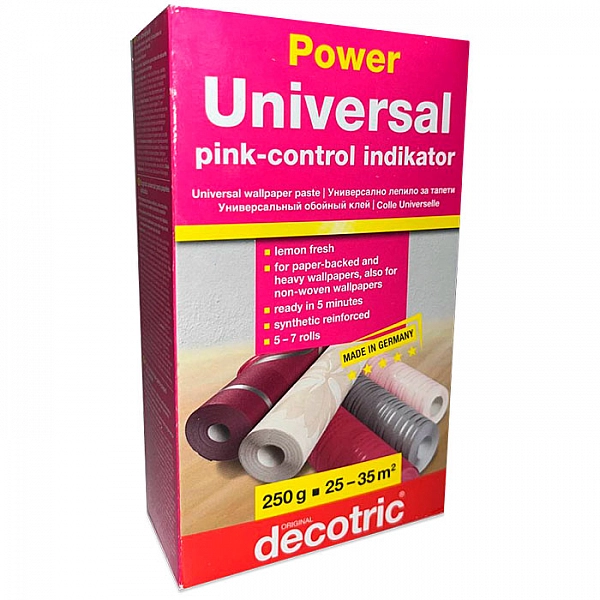 Клей обойный Decotric Power Универсальный с индикатором 0.25 кг