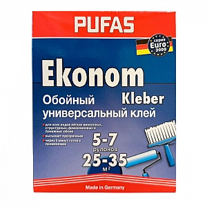 Клей обойный Pufas Ekonom Euro 3000 Универсальный 250 г