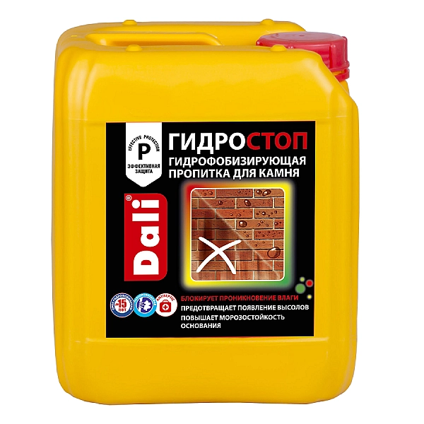 Гидрофобизирующая пропитка Dali Гидростоп для камня 5 л