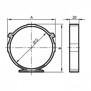 Держатели круглых каналов ERA 12.5ДКП D125 мм. Изображение - 2