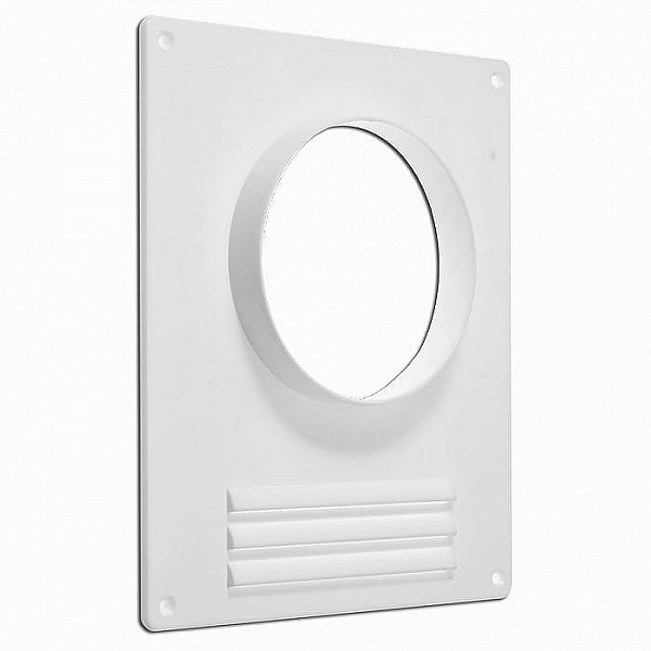 Площадка торцевая ERA 120ПТПР 180*250 мм фланец D120 мм пластиковая с решеткой