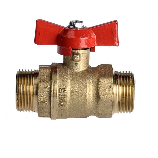 Кран шаровой Цветлит DN15 PN1.6 МПа (вода) 11Б27П7 ц бабочка