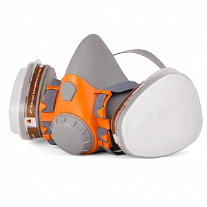 Полумаска Jeta Safety J-SET6500-M 6500 с фильтрами 6510 А1 с предфильтрами и с держателями
