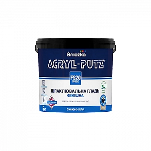 Шпатлевка Sniezka Acryl Putz Finisz FS20 шпатлевочная гладь 5 кг