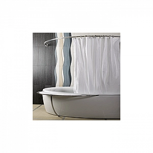 Карниз для ванной комнаты дуговой Bisk 00097 105*150 см хром. Изображение - 1