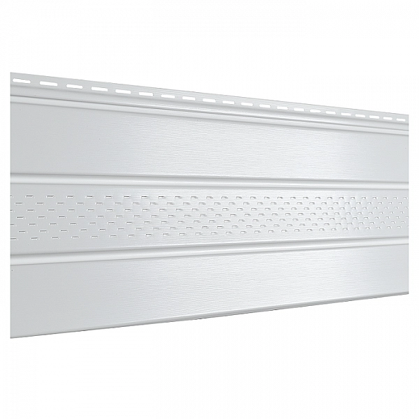 Софит Ю-Пласт Pro Белый с частичной перфорацией 3 м