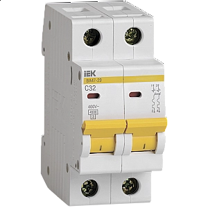 Автоматический выключатель IEK KARAT ВА47-29 2Р 32А 4.5кА х-ка С