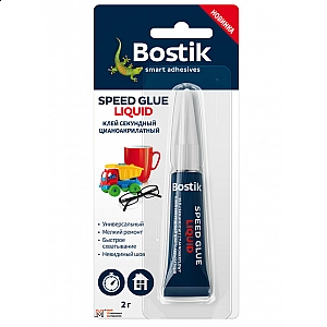 Клей Bostik Speed Glue Liquid секундный бесцветный 2 г