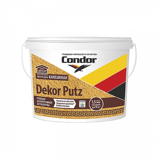 Штукатурка декоративная Condor Dekor Putz камешковая 1.5 мм 25 кг белый