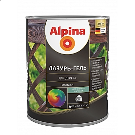 Лазурь-гель Alpina для дерева 0.75 л тик