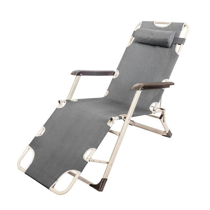 Складной шезлонг WMC Tools WMC-FG-HY-8007G серый